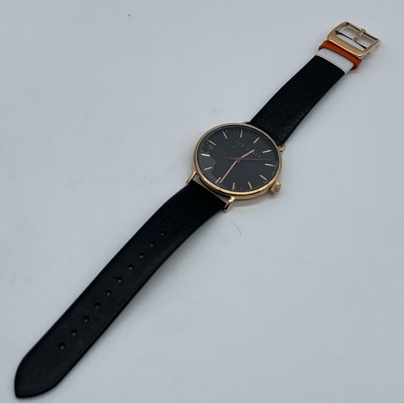 TED BAKER 41mm Mimosaa Men’s Watch in Black Leather Strap - Picture 10 of 14